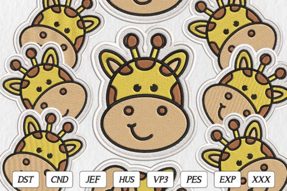 Cute Safari Giraffe Embroidery: A Business Design Review