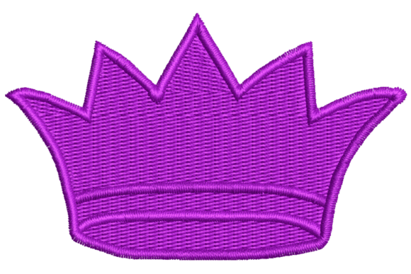 Royal Crown Embroidery Design for Boutique Apparel
